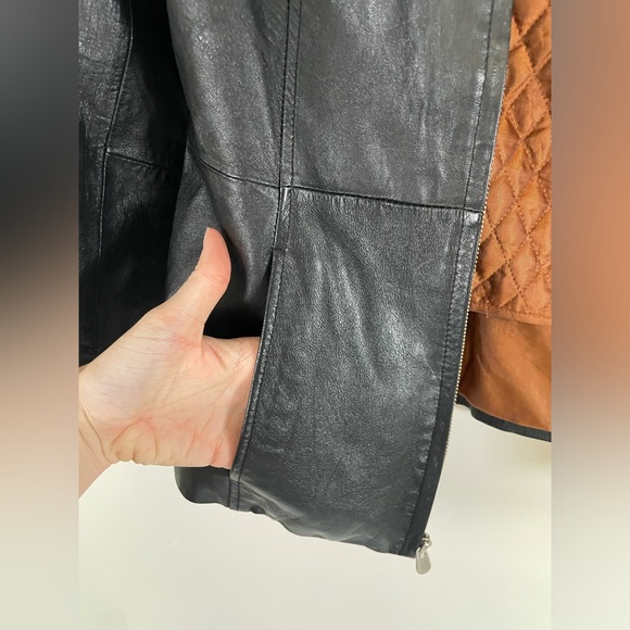 Wilson's Leather Pelle Studio Sz M Woman's Leather Jacket W/ Thinsulate - Picture 2 of 8